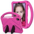 thumbnail image 2 of Case Compatible With iPad Mini 7 (A17 Pro)2024/6th Gen,Kids Friendly,With Handle and Contractible Kickstand,Lightweight Shockproof Rugged EVA Drop-proof Anti-fall Cute Cover Case,Rose, 2 of 6