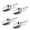 4 Pack, variant on VeSteel Rust Resistant 3 oz Stainless Steel 6.5" Kitchen Utility Scoop