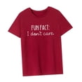 thumbnail image 3 of Camiseta de manga corta para mujer, ropa informal y elegante, camiseta con cuello redondo XL, 3 of 8
