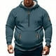 thumbnail image 1 of Sudadera con capucha para hombre, informal, a la moda, lisa, con cremallera, de manga larga, con bolsillo, de poliéster, 1 of 5