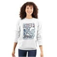 thumbnail image 3 of Smurf 80s Cartoon Kanji Cool Manga Unisex Plus Size Sweatshirt Brisco Brands 2X, 3 of 5
