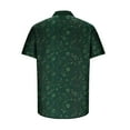 thumbnail image 4 of cllios Hawaiian Shirt Funny St Patricks Day Beach Tshirts Lucky Green Shamrock Print Short Sleeve Bowling T Shirt Casual Button Down Party Tops, 4 of 5