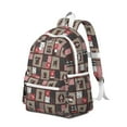 thumbnail image 2 of Red Plaid Dog Jigsaw Puzzle Backpack for School,Cute School Bag,Schoolbag with Adjustable Shoulder Straps & Padded Back,13.4"x11"x4.7", 2 of 6