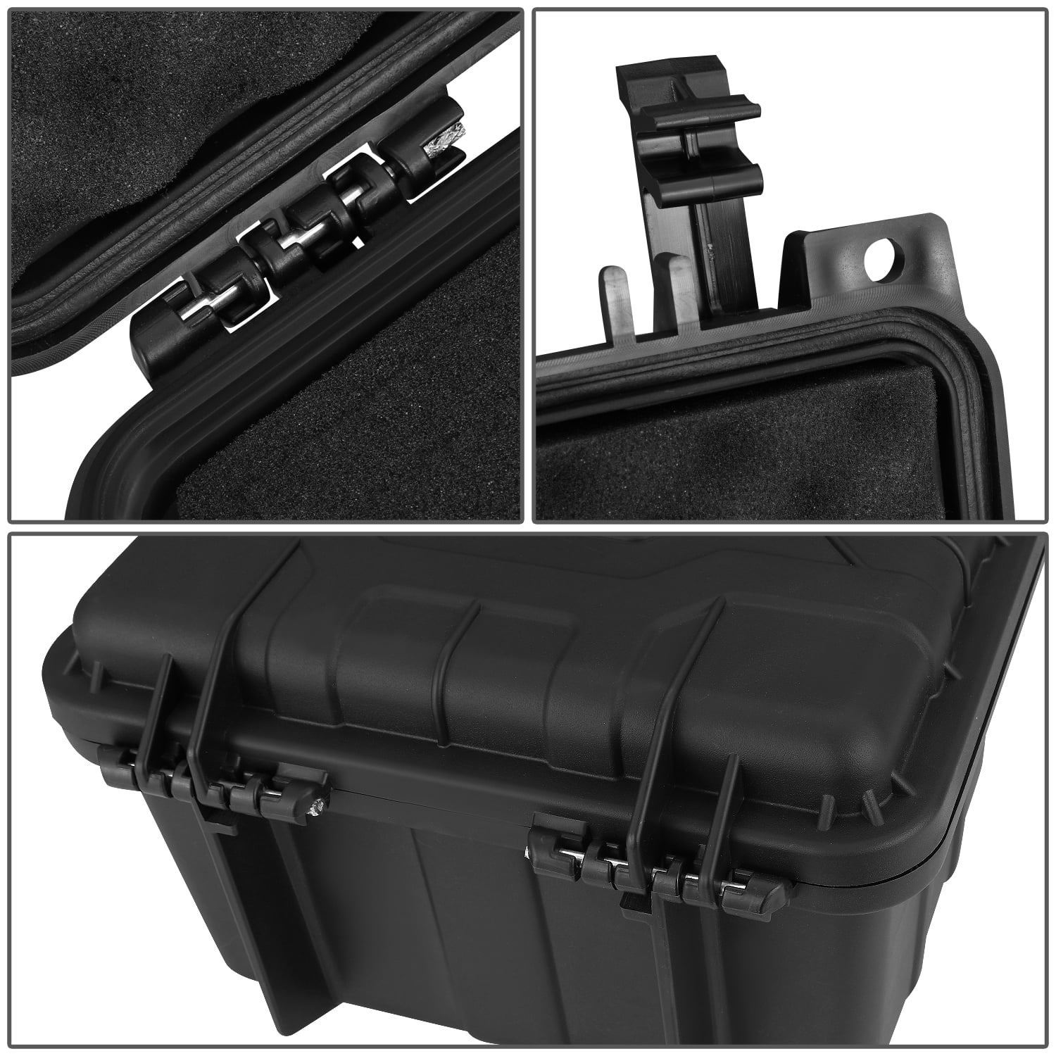 DNA Motoring Graded Card Storage Box Heavy Duty Weatherproof with Foam Insert One Touch Deep Travel Size