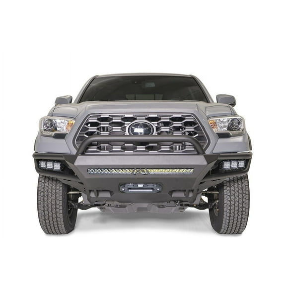 Fab Fours Tb16 02 1 Winch Front Bumper Fits 16 22 Fits/For Tacoma Fits select: 2016-2020,2022-2023 TOYOTA TACOMA