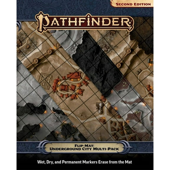 Pathfinder Flip-Mat: Underground City Multi-Pack, (Paperback)