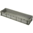 thumbnail image 3 of LewisBins Durable Flexible Office Polyethylene StakPak Long Box, Gray, 3 of 7