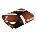 thumbnail image 3 of Kll Brown Football On Black Ultra Absorbent & Soft Hand Towels For Bath, Hand, Face, Gym And Spa-27.5x16in, 3 of 9