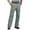 Blue, variant on Mens Outdoor Cargo Pants Wide Leg Cotton Linen Work Pants Multi Pockets Breathable Casual Trendy Trousers 3XL, Brown