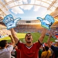 thumbnail image 5 of Foam Finger Cheering Gloves, EVA Fan Hand Gloves Lightweight Comfortable Reusable Sports Supporter Accessory Easy Wave Durable Design for Stadium Events Parties Team Fans, 5 of 5