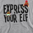 thumbnail image 2 of Express Your Christmas Elf Unisex Adult Pull-Over Hoodie, 2 of 5
