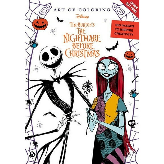 Art of Coloring: Disney Tim Burton's the Nightmare Before Christmas, 128 pages (Paperback)