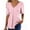Pink-01, variant on Womens V-Neck Short Sleeve Blouses Eyelet Lace Trim Detail Tunic Tops Casual Loose Fit Shirts