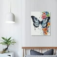thumbnail image 4 of COMIO Framed Abstract Butterfly and Floral Canvas Wall Art Tree of Life Butterfly in Bloom Print for Aesthetic Poster Wall Decor, 4 of 5