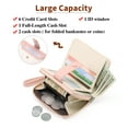 thumbnail image 4 of GAEKEAO Small Women Wallet Leather RFID Blocking Bifold Zipper Pocket Credit Card Holder Purse with ID Window, 4 of 6