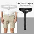 thumbnail image 3 of XIATIAN Men Canvas Belt Web Fabric Casual Belt with Black Double D-ring 1 1/2" Wide Set of 2, 3 of 5