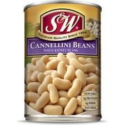 (12 Pack) S&W - Canned Cannellini Beans, 15.5 Ounce Can, New
