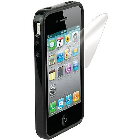 Scosche Universal iPhone 4 bandEDGE G4 Polycarbonate and Rubber Edge Case, Black/Black
