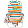 thumbnail image 7 of Tommy Bahama Backpack Beach Chair-New 2022 Designs-5-Position Classic Lay Flat-Insulated Cooler Towel Bar-Storage Pouch Tropical Sunset, 7 of 7