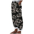 thumbnail image 2 of SELONE Fourth of July Long Pants for Women Plus Size with Pockets Fashion Holiday Wear Black XL, 2 of 4