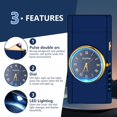 thumbnail image 3 of SKRFIRE Electric Lighter Double Arc Plasma Lighter, Rechargeable Lighter with Battery Display Indication Cool Lighter Revolve with Gift Box for Friends, Family, Candles(blue), 3 of 7