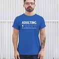 thumbnail image 4 of Adulting Would Not Recommend T-shirt Funny Adult Life is Hard Review Humor Parenting 18th Birthday Gen X Men's Tee, 4 of 7