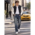 thumbnail image 6 of EMMIOL Men's Wide Leg Baggy Loose Fit Denim Jeans, Y2K Vintage Hip Hop 90s Streetwear, 6 of 7