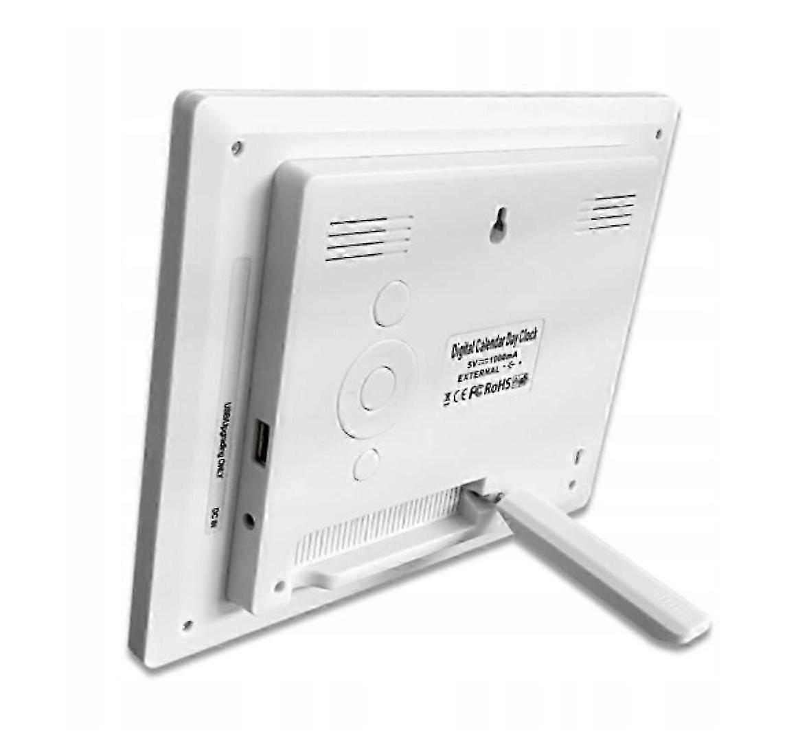 Digital Calendar Clock In Polish Electronic Alarm Clock Medicines 8 Languages