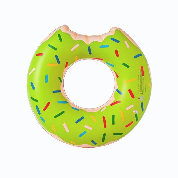 Thick Donut Shaped Inflatable Water Float Tube, Bite Style Pool Swimming Ring, Summer Floating Gear for Teens AdultsBackyard Pool, Lake Beach And Outdoor Water Party Layout