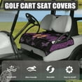 thumbnail image 3 of Yuyamidu Cobweb Bow Golf Cart Seat Covers with Pockets Purple Butterfly Club Car Cushion Covers Halloween Golf Cart Seat Towel Blanket Accessories, 3 of 7