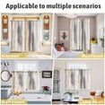 thumbnail image 6 of Beige Gray Kitchen Curtains Small Short 39 Inch Length, Abstract Grunge Mottled Neutral Texture Grommet Top Bedroom Living Room Curtains, Light Filtering Cafe Curtain Drapes 2 Panels Set 55''x39'', 6 of 9