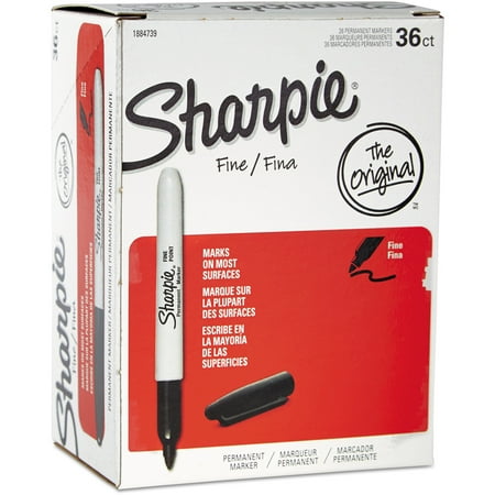 Sharpie 36pk Fine Point Permanent Marker Black
