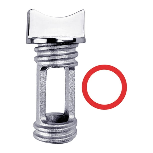 Tapón de drenaje para kayak, bote, imbornal, rosca estándar, universal, acero inoxidable 3/4 naranja