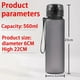 thumbnail image 5 of Taza de agua de gran capacidad para niños, botella de plástico portátil para deportes al aire libre, Messi Ronaldo Mbappé, 560ML, 4 colores, 5 of 5