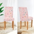 thumbnail image 3 of Yayeee 2 Pack Dining Chair Covers Stretch Parson Chairs Slipcovers Seat Protector, Love in The Air, 3 of 6