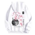 thumbnail image 5 of XIAONU Tokyo Graphic Hoodie For Women Oversized Cherry Blossom Print Pullover Top Soft Casual Travel Hoodies, 5 of 6