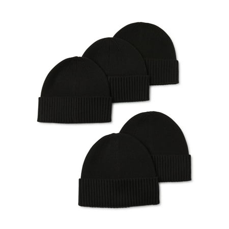 Time and Tru Adult Women's Beanies, 5-Pack