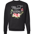 thumbnail image 2 of Inktastic Blessed to Be a Grandma with Flowers Adult Sweatshirt, 2 of 4