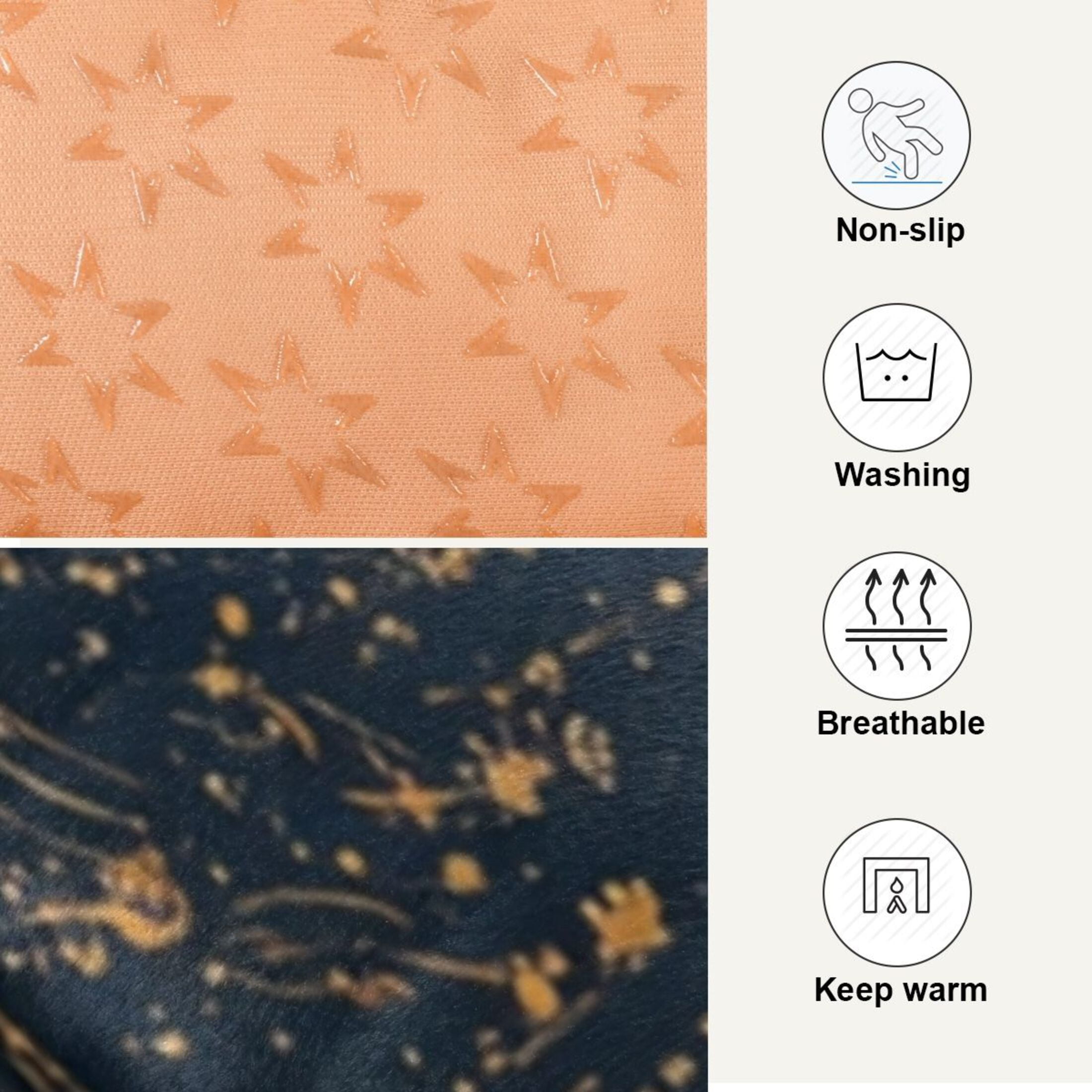 Cozy Mat Pet Bed Indoor Outdoor Warm Soft For Cat Dog Puppy(S/M) Map Of The Stars