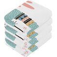 thumbnail image 4 of SKYSONIC Llama Washcloths Set of 2, Highly Absorbent Soft Cotton Fingertip Towels for Bathroom, Kitchen, Gym, Spa, Home Decor 12x12 Inch, 4 of 7