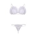 thumbnail image 1 of Gibobby Lenceria mujer sexy Lenceria Sexy para Mujer Ropa Interior Sensual de una Pieza Erotica de Encaje con Cuello V Pijama Tirantes(Blanco, CH), 1 of 5