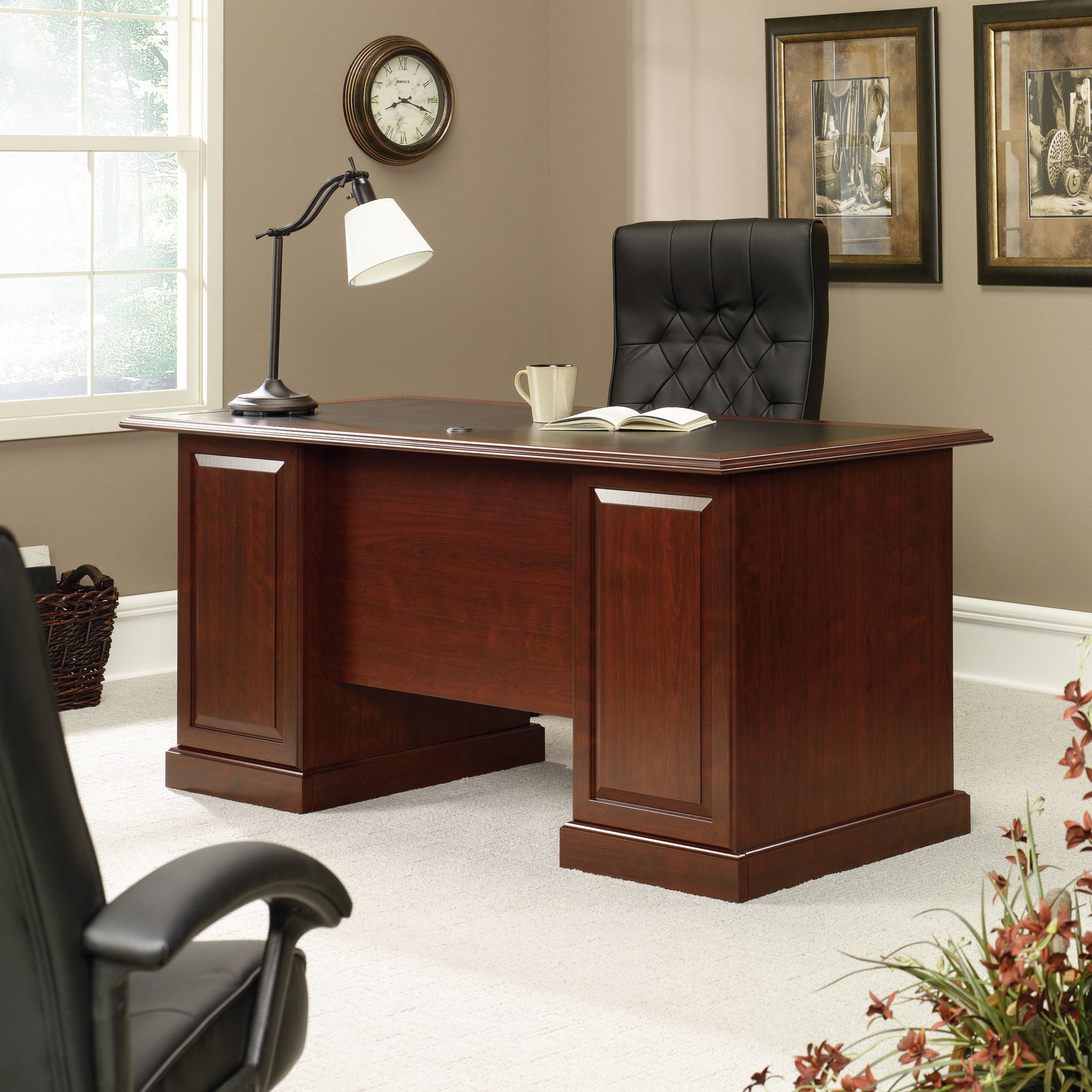 Sauder heritage hill executive desk deals