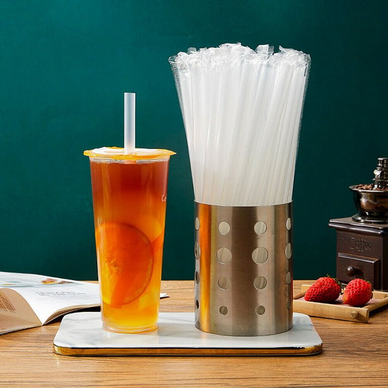 100pcs Big Milkshake Straws Bubble Boba Milk Tea Plastic Thick Straws  Smoothie Cold Drinking Drinkware Bar Accessories