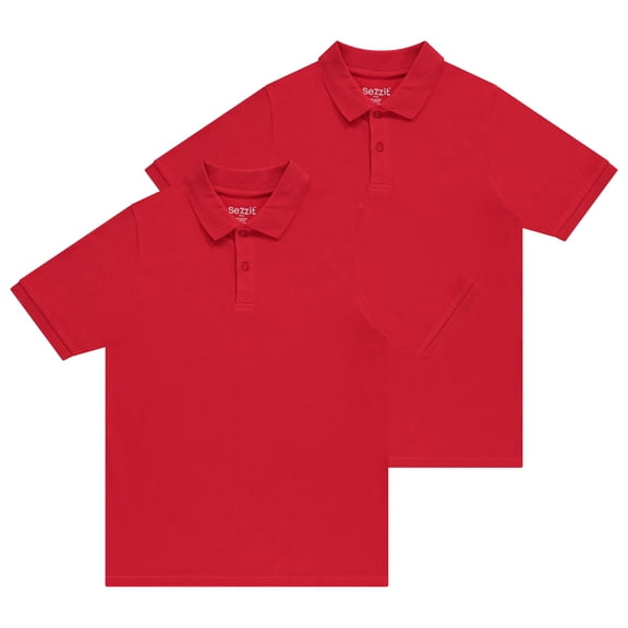 Sezzit Boys Polo 2-Pack: Premium Comfort and Timeless Style - Perfect for School, Playdates, Church, Birthdays.