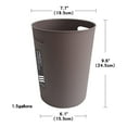 thumbnail image 2 of VOGRYE 2 Pack Small Trash Can Round Plastic Wastebasket, Garbage Container Bin, 1.5 Gallon Capacity, 2 of 3