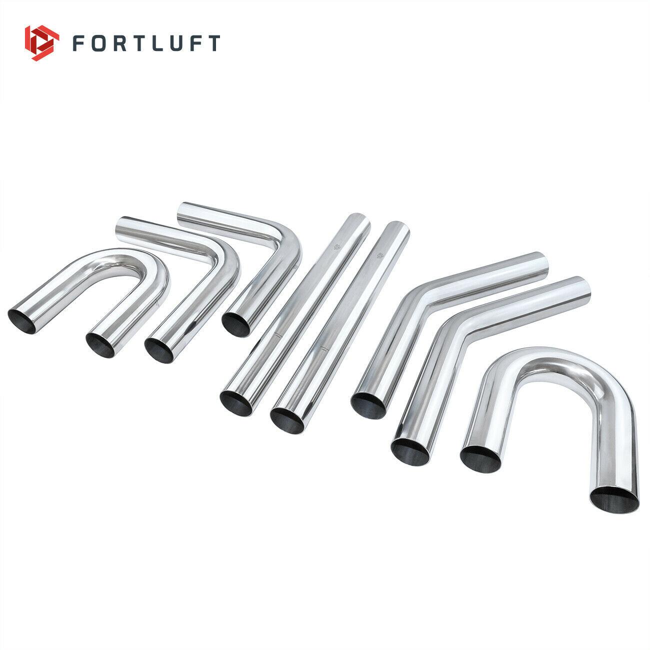 Mandrel Exhaust Bend Pipes & Straight Pipes Stainless Steel 8 Pcs 2.50''/63.5mm