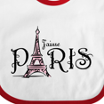 thumbnail image 4 of Inktastic J'aime Paris Girls Baby Bib, 4 of 4