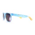 thumbnail image 3 of Girls Kid Size Rainbow Unicorn Badge Horn Rim Sunglasses Blue Mirror, 3 of 4