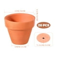 thumbnail image 3 of BESTONZON 20Pcs Small Mini Terracotta Pot Clay Ceramic Pottery Planter Cactus Flower Pots Succulent Nursery Pots Great for Plants Crafts Wedding Favor, 3 of 7