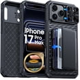 thumbnail image 1 of Funda BSNRM Resistente para iPhone 17 Pro Max con Cartera y Bloqueo RFID, 1 of 9